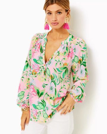 LILLY PULITZER- ELSA SILK TOP