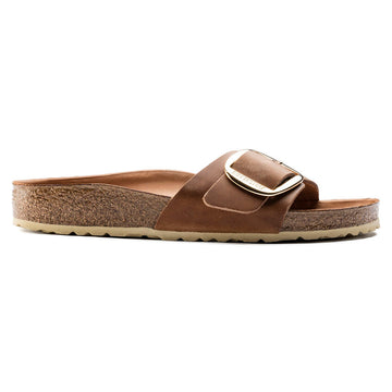 BIRKENSTOCK- WOMEN'S MADRID BIG BUCKLE OILED LEATHER SANDAL