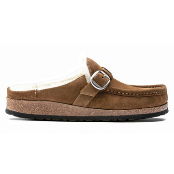 BIRKENSTOCK- WOMEN'S BUCKLEY SHERLING SUEDE LEATHER SHOE