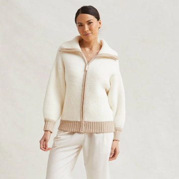 KASHWERE- WOMENS COZY FULL-ZIP JACKET