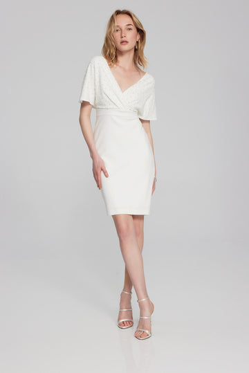 JOSEPH RIBKOFF- PEARL BODICE DRESS